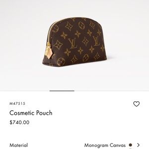 Authentic Louis Vuitton Cosmetic GM pouch. New with tags with box and duffel bag